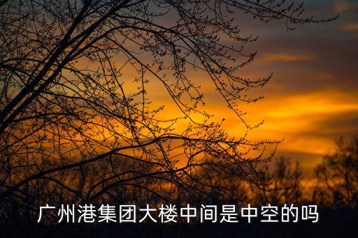 廣州港集團大樓中間是中空的嗎