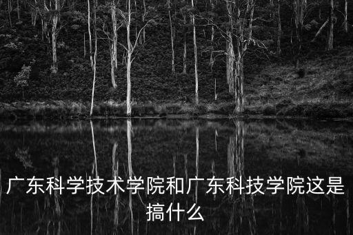 廣東科技技術(shù)學(xué)院，廣東科學(xué)技術(shù)職業(yè)學(xué)院