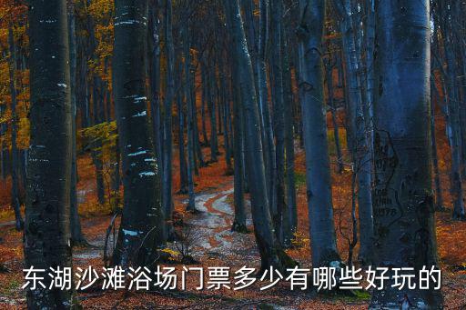 東湖沙灘浴場，東湖沙灘浴場應該怎么走吖