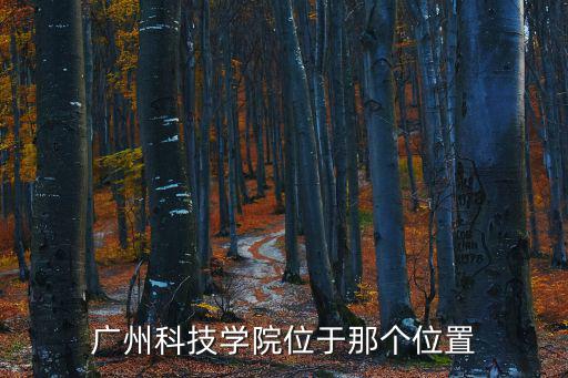 廣州科技學院位于那個位置