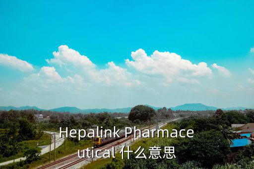 深圳市海普瑞藥業股份有限公司，Hepalink Pharmaceutical 什么意思