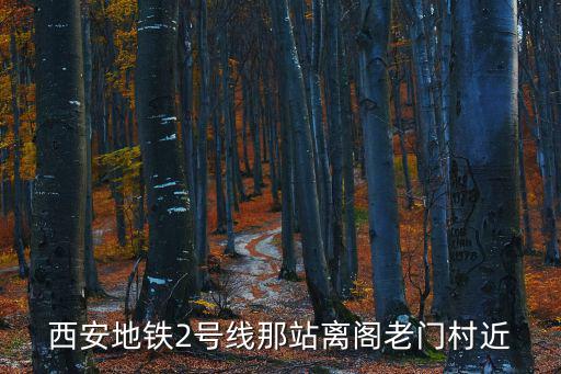 西安地鐵2號線那站離閣老門村近