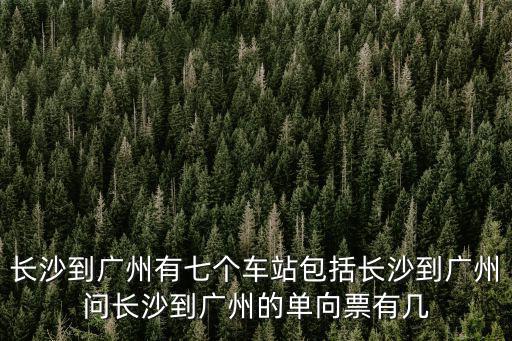 長沙到廣州，長沙到廣州站怎么坐車最快