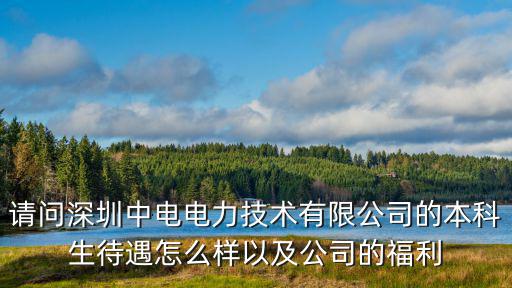 深圳市中電電力技術有限公司，請問深圳中電電力技術有限公司的本科生待遇怎么樣以及公司的福利