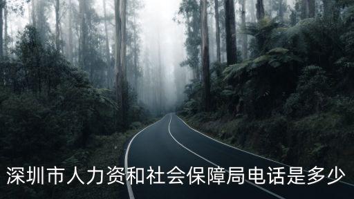 深圳市人力資和社會保障局電話是多少