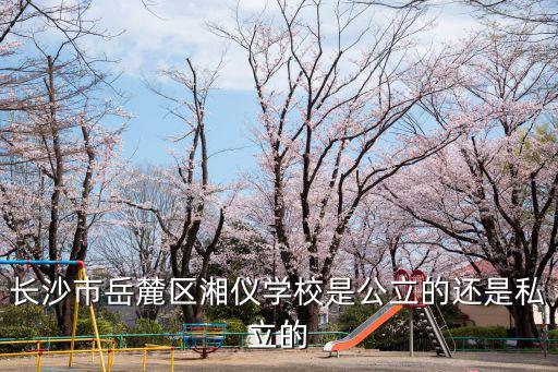 長沙市岳麓區湘儀學校是公立的還是私立的