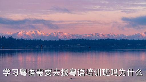 學(xué)習(xí)粵語(yǔ)需要去報(bào)粵語(yǔ)培訓(xùn)班嗎為什么