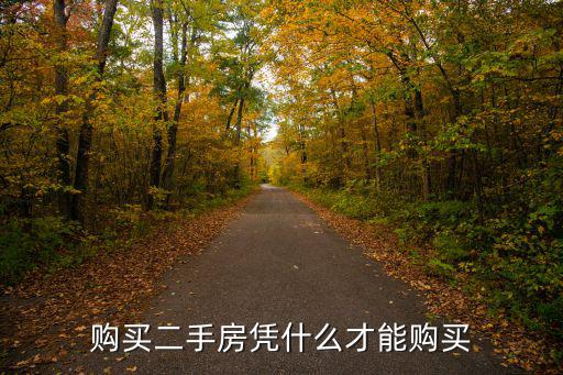 購買二手房憑什么才能購買