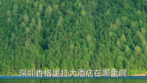 深圳香格里拉大酒店在哪里啊