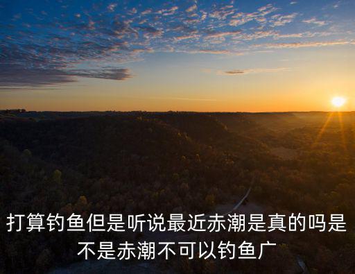 打算釣魚但是聽說最近赤潮是真的嗎是不是赤潮不可以釣魚廣