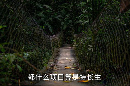 特長生，都什么項目算是特長生