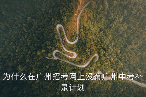 為什么在廣州招考網上沒有廣州中考補錄計劃