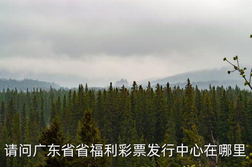 請問廣東省省福利彩票發行中心在哪里