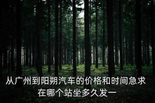 從廣州到陽朔汽車的價格和時間急求 在哪個站坐多久發一