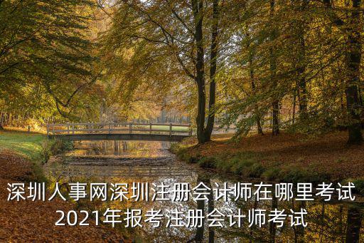 深圳人事網深圳注冊會計師在哪里考試2021年報考注冊會計師考試