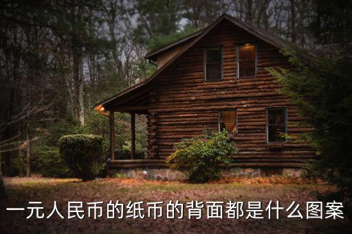 一元人民幣的紙幣的背面都是什么圖案