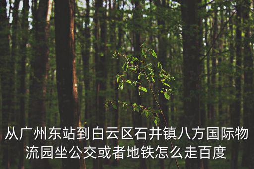 廣州八方物流園，廣州八方物流園是四開四停嗎