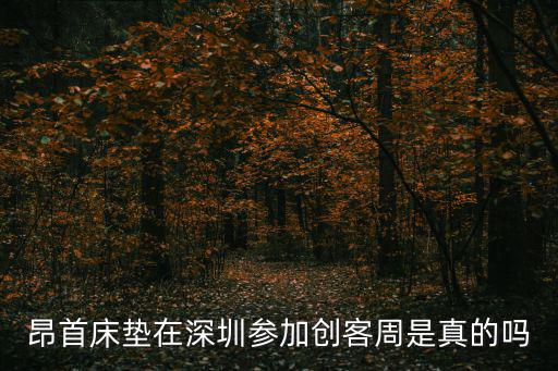 昂首床墊在深圳參加創(chuàng)客周是真的嗎