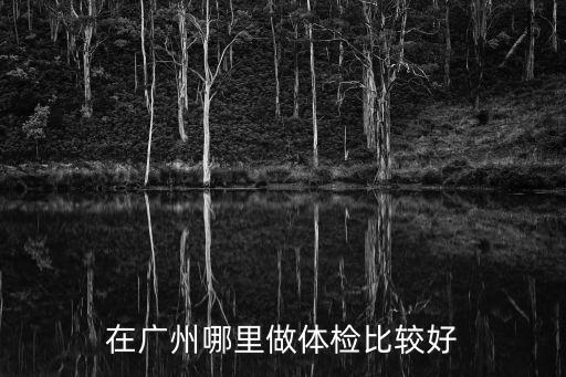 在廣州哪里做體檢比較好