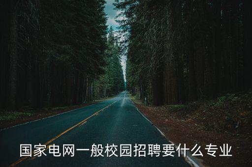 國家電網一般校園招聘要什么專業
