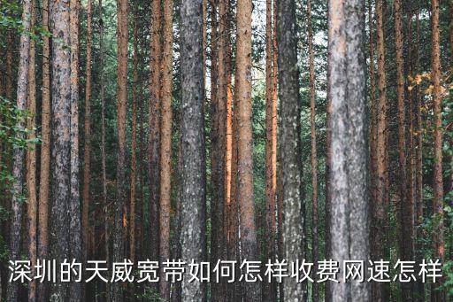 深圳天威寬帶資費，深圳天威視訊數(shù)字電視如何收費