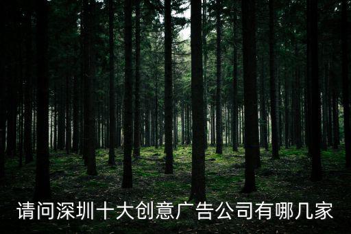 請問深圳十大創(chuàng)意廣告公司有哪幾家