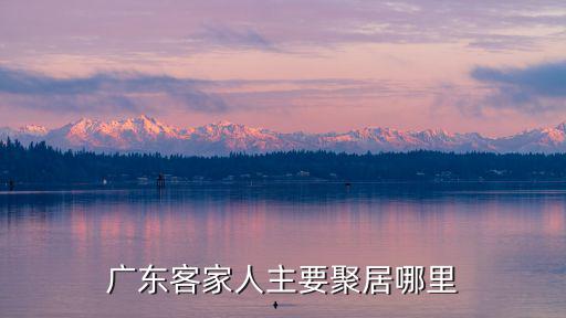 廣東客家人主要聚居哪里