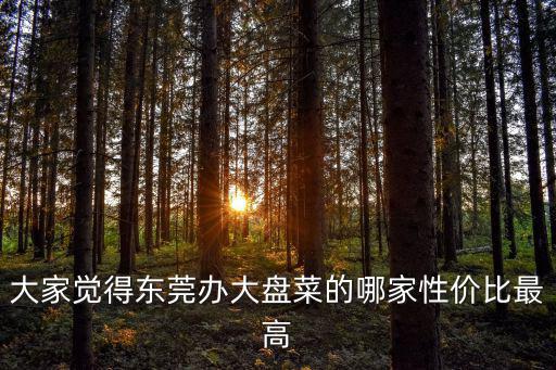 大家覺得東莞辦大盤菜的哪家性價比最高