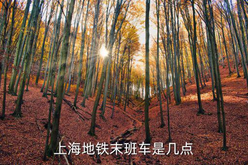 上海地鐵末班車是幾點