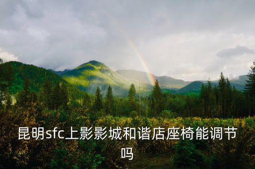 昆明sfc上影影城和諧店座椅能調(diào)節(jié)嗎
