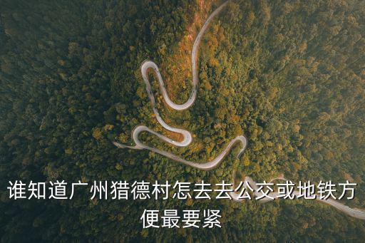 誰知道廣州獵德村怎去去公交或地鐵方便最要緊