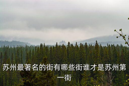 蘇州最著名的街有哪些街誰才是蘇州第一街