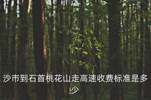 沙市到石首桃花山走高速收費(fèi)標(biāo)準(zhǔn)是多少