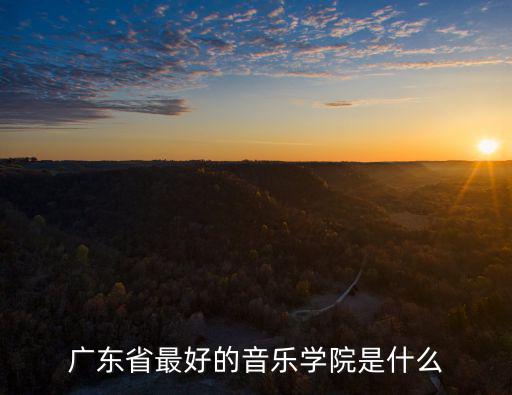 廣東省最好的音樂(lè)學(xué)院是什么