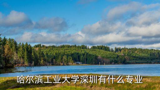 哈爾濱工業大學深圳有什么專業