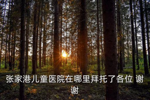 張家港兒童醫院在哪里拜托了各位 謝謝