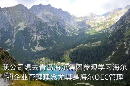我公司想去青島海爾集團(tuán)參觀學(xué)習(xí)海爾的企業(yè)管理理念尤其是海爾OEC管理
