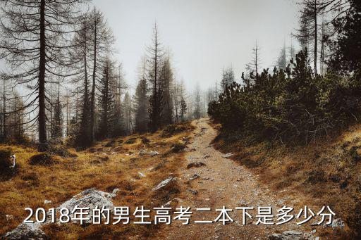 2018年的男生高考二本下是多少分