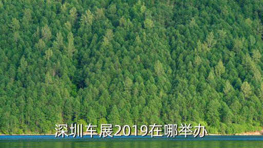 深圳車展2019在哪舉辦