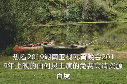 想看2019湖南衛視元宵晚會2019年上映的由何炅主演的免費高清資源百度