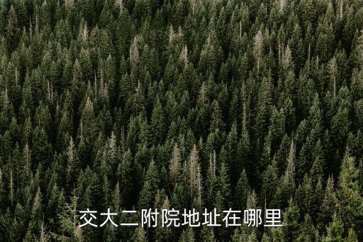 交大二附院地址在哪里
