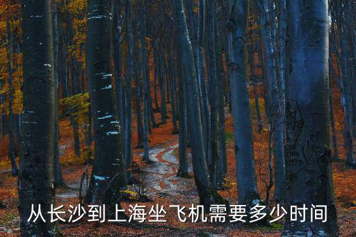 從長沙到上海坐飛機需要多少時間