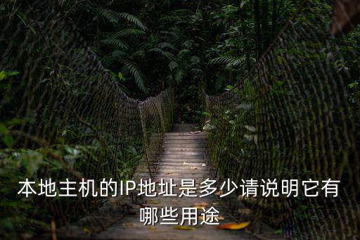 本地主機的IP地址是多少請說明它有哪些用途