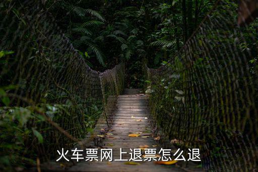 火車(chē)票網(wǎng)上退票怎么退