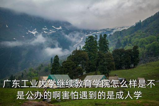 廣東工業大學繼續教育學院怎么樣是不是公辦的啊害怕遇到的是成人學