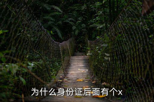 身份證為什么有x，身份證號碼上為什么有的有X