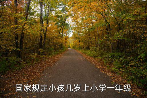 國家規定小孩幾歲上小學一年級