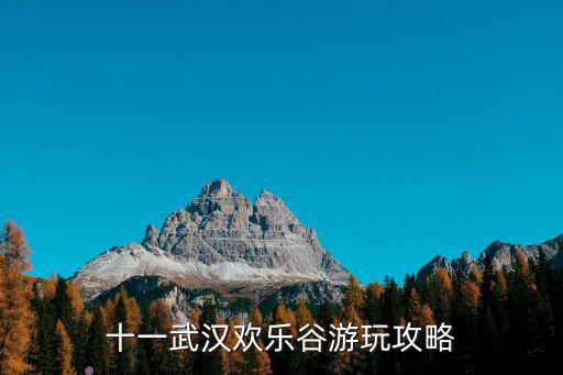 十一武漢歡樂谷游玩攻略