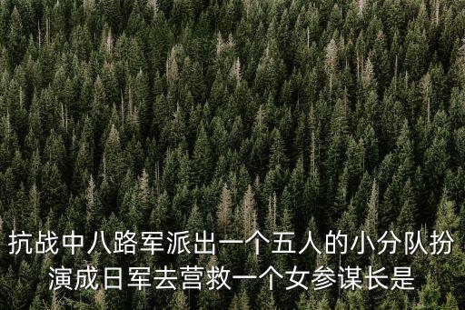 抗戰中八路軍派出一個五人的小分隊扮演成日軍去營救一個女參謀長是