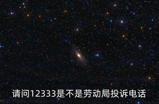 請問12333是不是勞動(dòng)局投訴電話